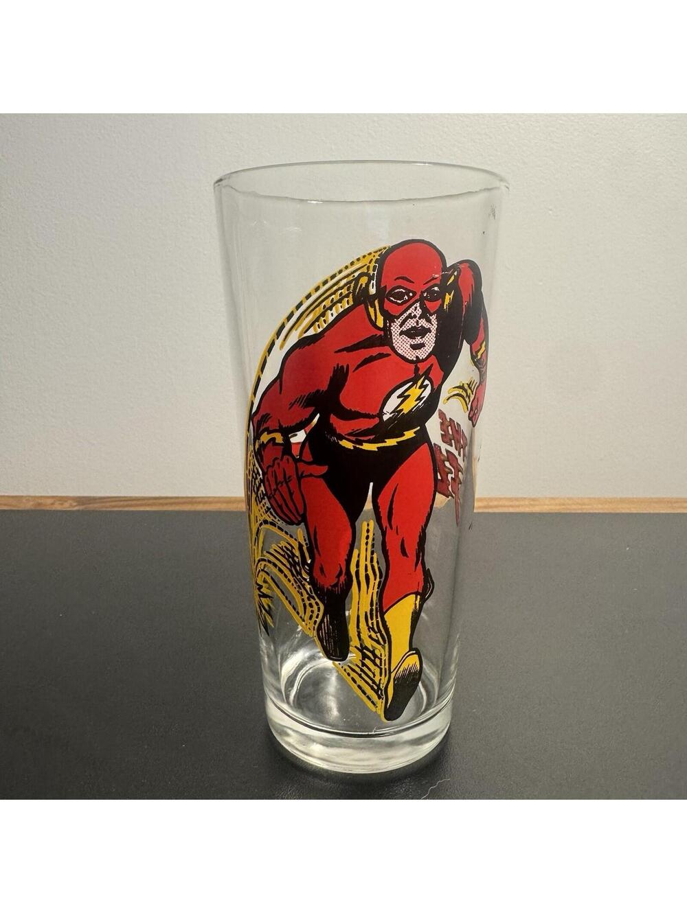 VTG Flash Drinking Glass 1971 Pepsi Collection Superhero Great Condition